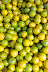 yellow and green limes and lemons