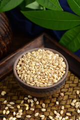Wheat kernel on the background of retro Chinese style