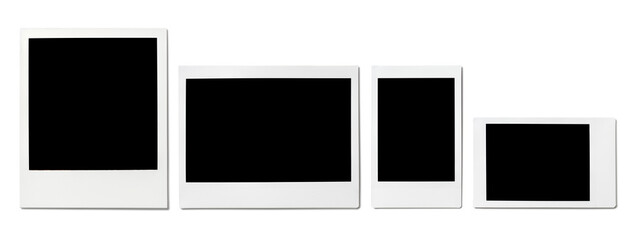 色々な形状のインスタントフィルム