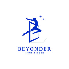 OVER THE BEYOND LOGO TEMPLATE