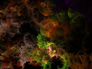 Imaginatory fractal background Image