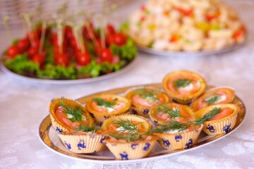 Appetizer canapés