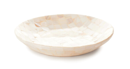 Soap dish on white background