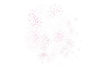 Fototapeta premium Light Red vector doodle background with leaves.
