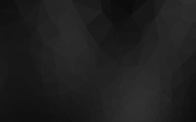 Fototapeta premium Dark Silver, Gray vector triangle mosaic template. An elegant bright illustration with gradient. Template for a cell phone background.