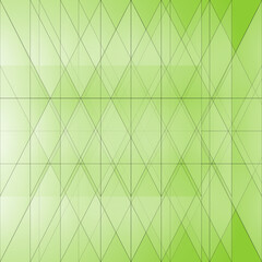 Seamless pattern of green triangles on a light background for textile.