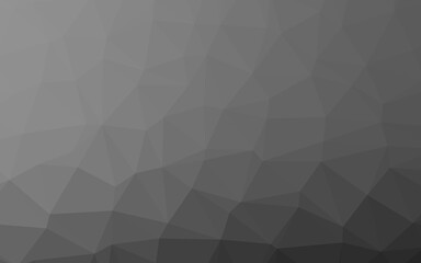 Light Silver, Gray vector abstract polygonal cover. Shining colored illustration in a Brand new style. Polygonal design for your web site.