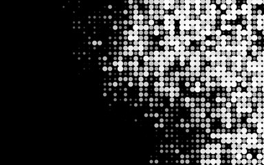 Dark Silver, Gray vector texture with disks. Glitter abstract illustration with blurred drops of rain. Pattern of water, rain drops.