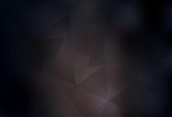 Obraz premium Dark Brown vector shining triangular backdrop.