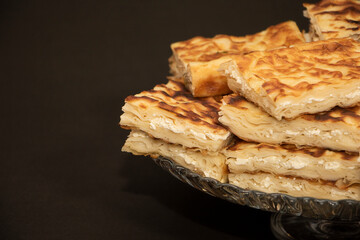 Traditional Turkish pastries Cheese water pastry