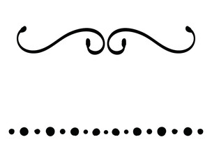 ハンドレタリング　飾り線・フレーム