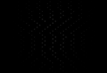 Dark Black vector cover with polygonal style.