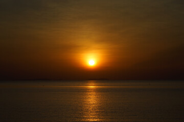 morning sun on the sea