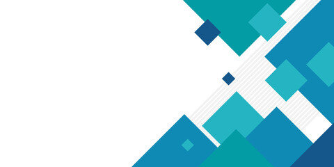 Obraz premium Blue geometric technological background. Template brochure and layout design. Blue white technology presentation on white background with grey lines