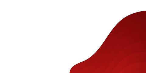 Modern simple minimal red white wave abstract background