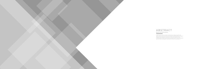 Obraz premium Grey white abstract background geometry shine and square layer element vector for presentation design. Suit for business, corporate, institution, party, festive, seminar, and talks.