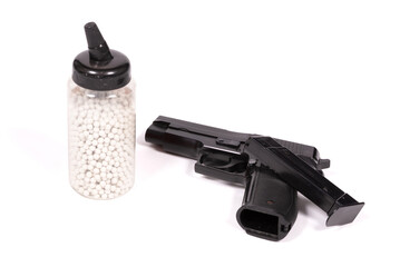 Airsoft pistol with bb bullets