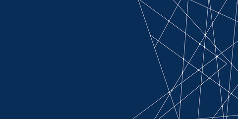 Simple tech white line on blue background