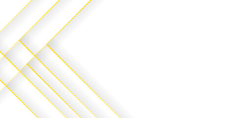 Gold white abstract background with golden lines for presentation design template