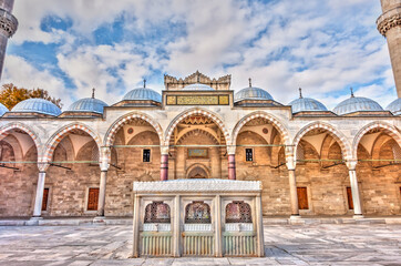 Suleymaniye Mosque, Istanbul, HDR Image