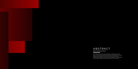 Red abstract presentation design background on black black background with minimal simple style