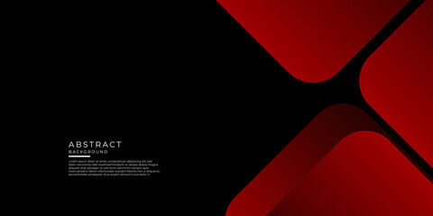 Red black abstract background with red frame border. Business red abstract presentation background for corporate design