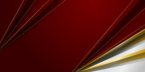 red and gold abstract lines background