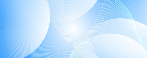 Abstract blue circle banner background with dynamic effect. Motion vector Illustration. Trendy gradients. Can be used for advertising, marketing, presentation.