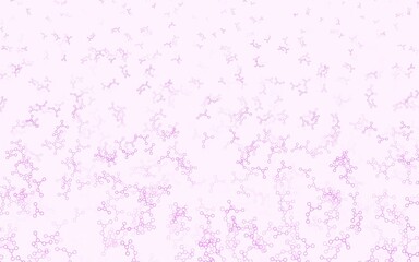 Light Purple vector pattern with artificial intelligence network.