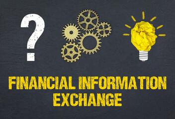 Obraz premium Financial Information Exchange 