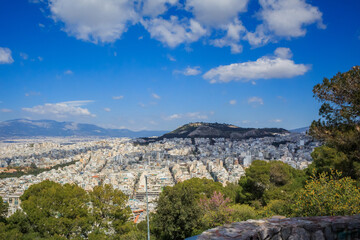 Fototapeta na wymiar View of Athens city in Greece