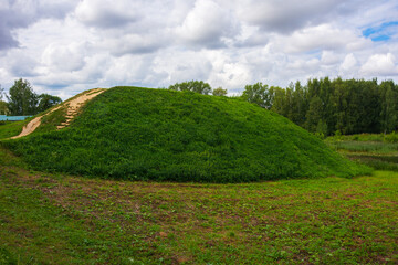 Observation deck on a hill in Suzdal, Russia