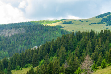 View from Bucegi mountains, Romania, Bucegi National Park