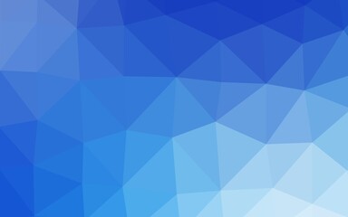 Light BLUE vector shining triangular template. Shining colored illustration in a Brand new style. Textured pattern for background.