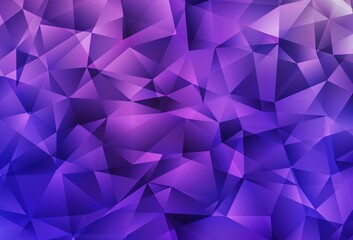 Obraz premium Light Purple, Pink vector abstract polygonal pattern.