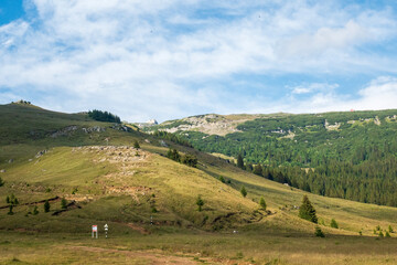 Obraz premium View from Bucegi mountains, Romania, Bucegi National Park