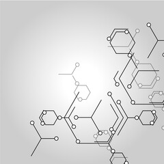 Connecting dots in abstract style. Abstract background technology graphic design