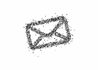 Email Particle Icon web design element vector design.
