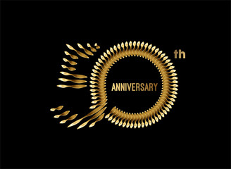 Naklejka premium 50th Years Anniversary Celebration Vector Design.