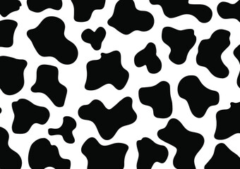 Cow skin, Black and white cow pattern, Can be used for background, wallpaper