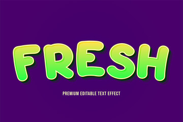 Fresh - Premium Editable text Effect