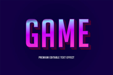 Game - Purple Editable Premium Text Effect
