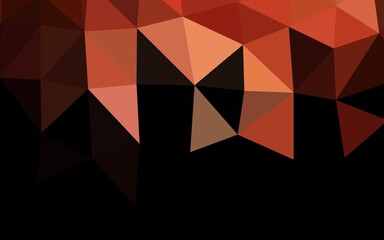 Dark Red vector low poly cover. Colorful illustration in abstract style with gradient. Template for a cell phone background.