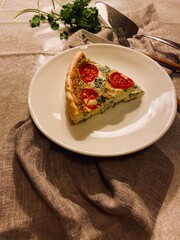 Sliced Italian Tomato Quiche