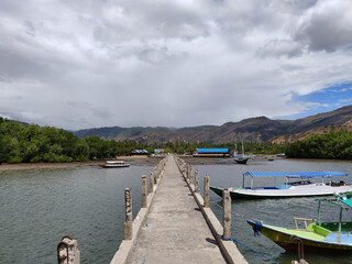 Indonesian boating dock