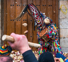 Obraz premium JARRAMPLAS, Carnival, Piornal, Jerte Valley, Cáceres, Extremadura, Spain, Europe