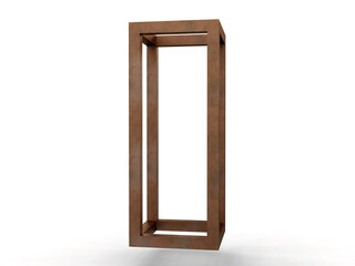 Cion Pleurodis Tetragonos Cenos, Leonardo da Vinci, illustration for the Divina Proportione book page 281. 