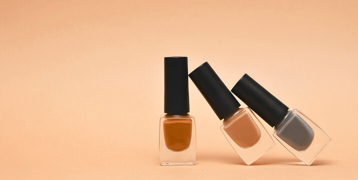 Nail polish in trendy color