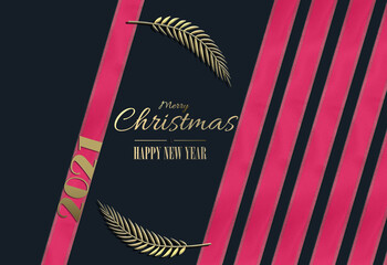 contemporary modern new year card