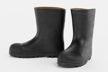 Realistic 3D Render of Gum Boots